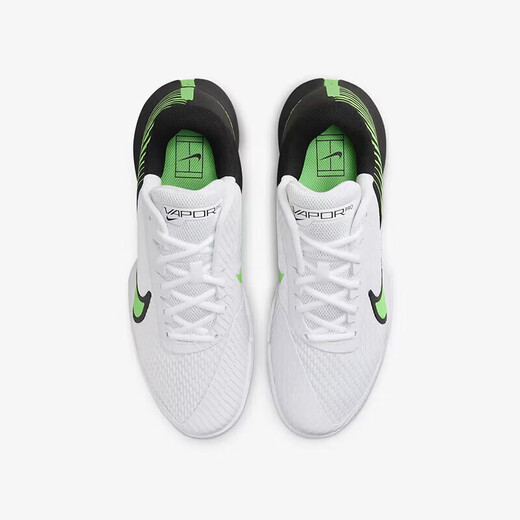耐克（NIKE）男鞋春季新款Zoom气垫减震羽毛球鞋运动鞋休闲鞋网球鞋 DR6191-105白/萤黄 41