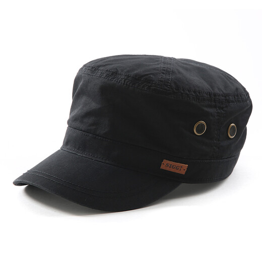 Chapeau Siggi printemps et d'été du chapeau plat en plein air du chapeau de baseball masculin chapeau soleil grand circonférence à la tête noire 61-63