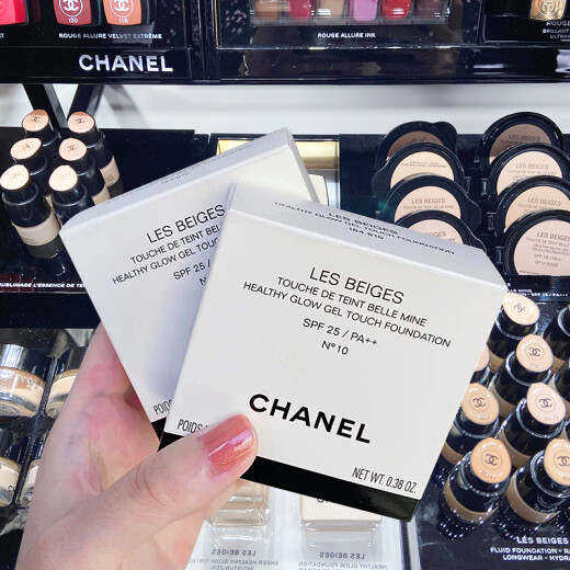 Chanel soft light long-lasting air cushion foundation for oily skin long-lasting waterproof concealer air cushion water foundation SPF25 jelly air cushion translucent jelly air cushion N10 for fair skin 11g