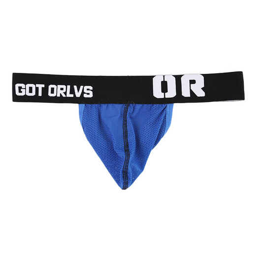 Please Confidential Shipping GAY Underwear Men's Strapless Thong Hollow See-through Mesh Exposed Buttocks T M 152 Mesh White