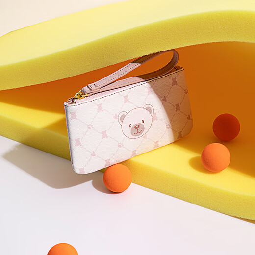 OSHINA Long billetera Damas 2022 NUEVA Estudiante Clutch coreano coreano Bolsa de monedas de monedas de tarjeta de niña Linda 719 Rosa juguetón