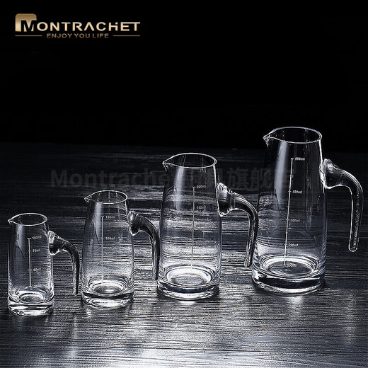 Montrachet glass wine dispenser white wine home high-end Chinese restaurant with thickened crystal red wine decanter foreign wine kettle 500ml straight wine dispenser white scale about 1Jin Jin is equal to 0.5 kilograms