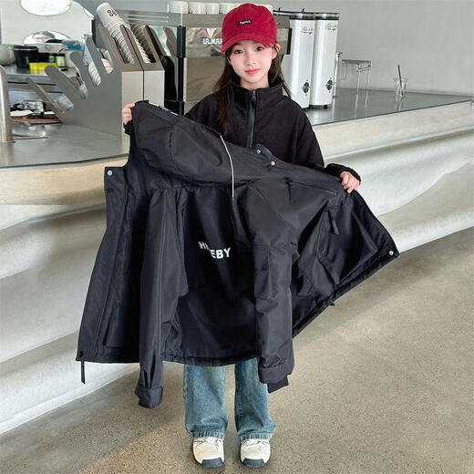 Chaqueta para niñas de peces de pudín para niñas para niños otoño e invierno