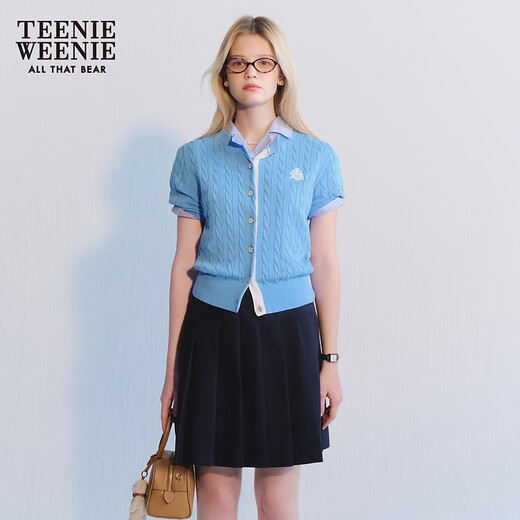 Teenie Weenie [Modal Bleded] Bear Женская летняя кабельная текстура.