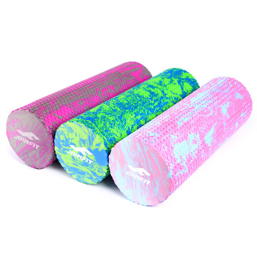 Jiyingfei foam roller muscle relaxation massage roller fitness training Pilates yoga column foam roller blue and green floating point 60cm