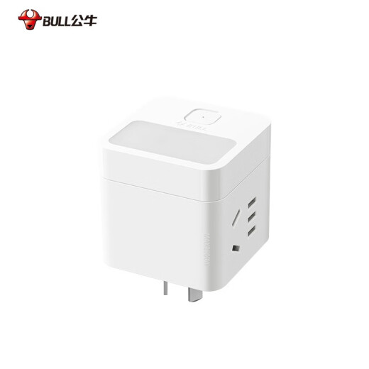 公牛（BULL） 插排 小夜灯插座/多功能插座/一转多/扩展转换器/适用于卧室、厨房 小夜灯魔方插座-UD2102