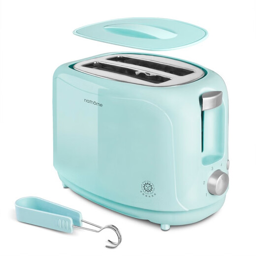 Nordic Omu (nathome) bread machine toaster breakfast toaster 2 slices household multifunctional light food machine 6-speed baking with dustproof blue NDS3019