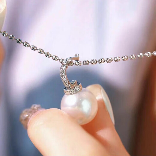 Caizhi pure 18K gold nipple buckle pearl open buckle necklace pendant buckle bracelet button diy jewelry accessories number universal opening plus zircon version pure 18K yellow (10 for fake)