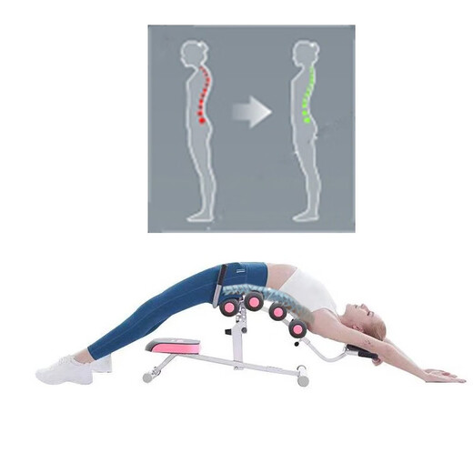 SEAN LEE lumbar spine relaxer home fitness inversion machine open back spine correction waist stretch relaxer inversion machine piano white