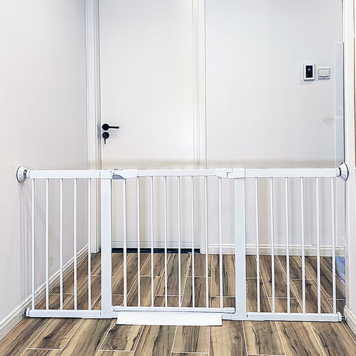 Starting point height (KIDGO) infant and child door guardrail children stair fence pet dog fence balcony living room kitchen partition railing white 74cm height add 140cm extension than the selected width