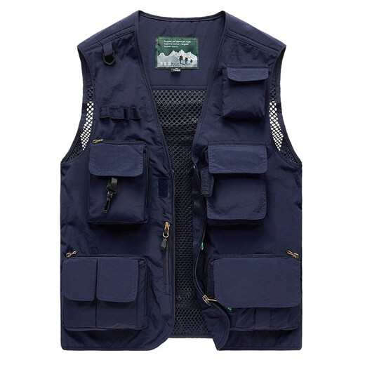 JP Spring, summer and autumn thin men's vest multi-pocket quick-drying mountaineering photography jacket 9898 9898 khaki XL (suitable for 140 Jin [Jin equals 0.5 kg]-155 Jin [Jin equals 0.5 kg])