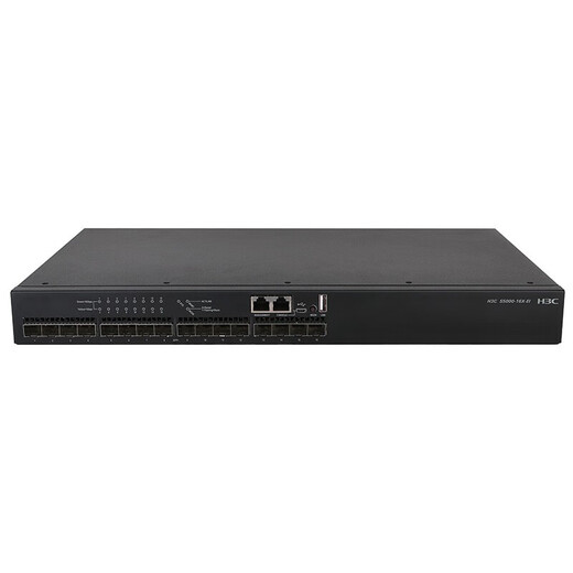 H3C enterprise-class 10G switch, three-layer network managed core aggregation SFP fiber port divided VLAN Ethernet network switch S5000-16X-EI 16-port 10G optical, applied to the core of 10G to desktop or small and medium-sized enterprise networks