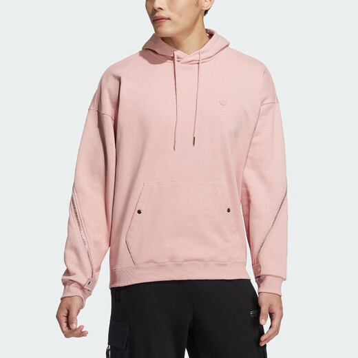 阿迪达斯 （adidas）三叶草卫衣男士春秋款连帽防风舒适休闲健身训练运动服套头 HH9435 M
