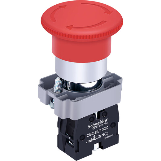 Schneider Electric emergency stop switch XB2BS542C elevator emergency stop button rotation reset red 40 1 normally closed 102