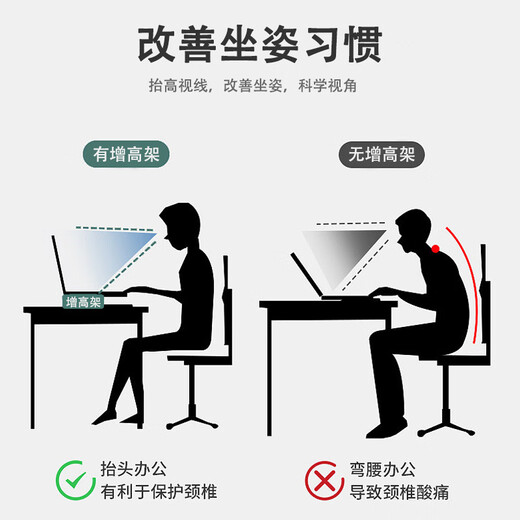 HMJIA computer monitor elevated stand storage rack portable storage rack H-X302H