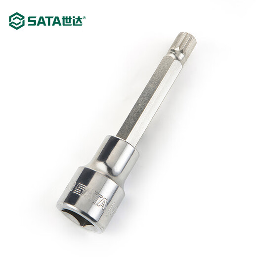 XMSJ World DAFEI 12 Angle Rotary Tool Sleeve Plum Blossom 125 mm Bit de fleur Tête 12 Outil M-en forme de douze angles 25902/12 Angle M12140 mm de long