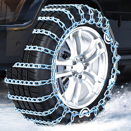 Quxing car anti-skid chain winter snow and mud escape chain free of charge Jin Jin is equal to 0.5 kg top manganese steel chain 235 tires 2 pack