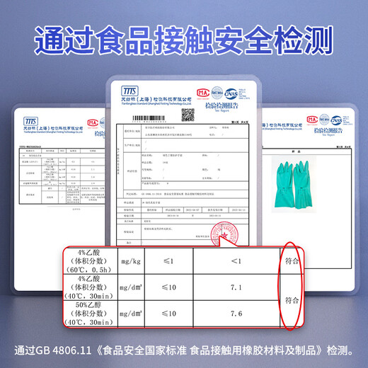 Yizhixuan Nitril Gummihandschuhe 3 Doppelküche Hausarbeit Reinigung Chemikalien, Säure- und Alkali-Resistenz Arbeitsschutz Verschleiß-resistenter Handschuhe für Lebensmittel zur Verfügung