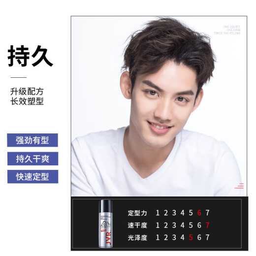 杰威尔激爽强塑定型喷雾发胶80ml*2瓶 造型干胶发喷速干持久无屑旅行装