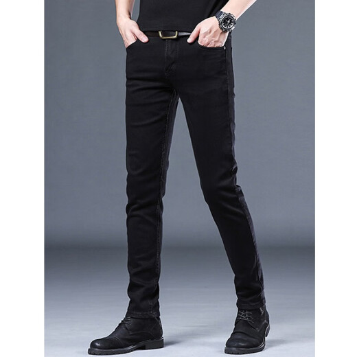 
Pier Cardin 2025 spring and summer jeans men's casual slim feet men's pants Korean style trendy versatile pants men 1049 gray 31