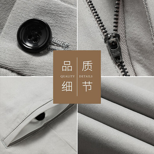 Woodpecker (TUCANO) casual pants for men in summer business casual straight fit solid color versatile long suit pants for men Khaki 31