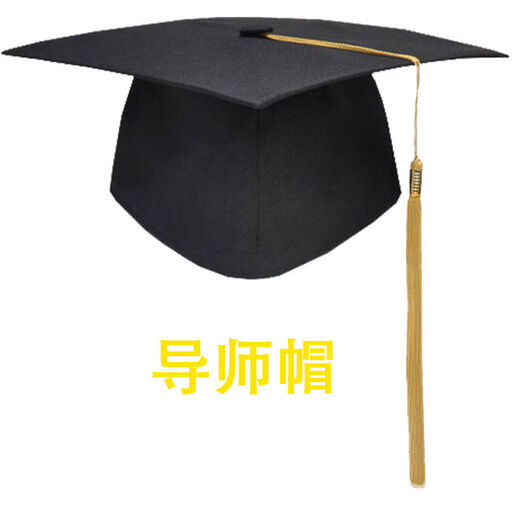 Lei Shixing customized graduation ceremony 18-year-old adult hat with printable LOGO hat, bachelor's hat, doctor's tutor and principal hat, doctor's hat