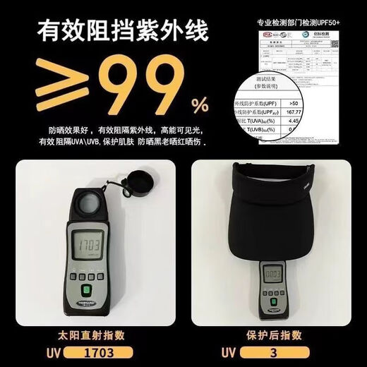 靓魅姿防晒帽子套装全护脸面罩冰袖夏季遮阳帽户外冰丝防晒三件套男 黑色 （帽子+冰袖+面罩）