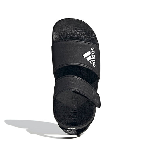 Adidas children's shoes open toe children's sandals summer style boys and girls Velcro soft bottom small and big children's beach shoes GW0344 GW0344 black size 39/6uk/foot length 24cm