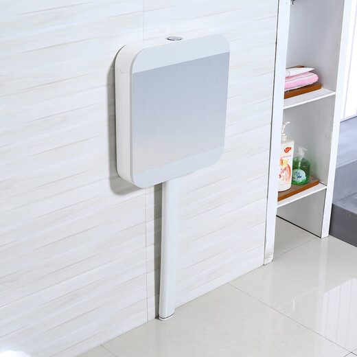 Comfortable Eagle brand household flush tank set, ceramic squat toilet, anti-clogging, silent and odor-proof, complete set of squat toilet, luxury low-key brushed silver A with trap front drainage