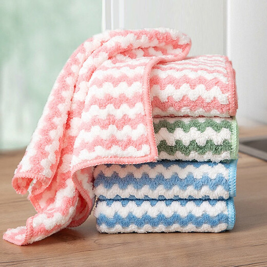 Zhengmiao dishcloth, kitchen housekeeping cleaning cloth, towel wiping table, absorbent rag, easy to clean, lint-free kitchen cloth, 25cm large rag-10 pack