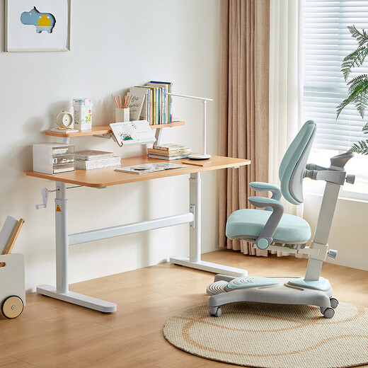 LINSY KIDS林氏儿童书桌简约可升降学习桌椅 LS690V1-B 1.0m儿童学习桌