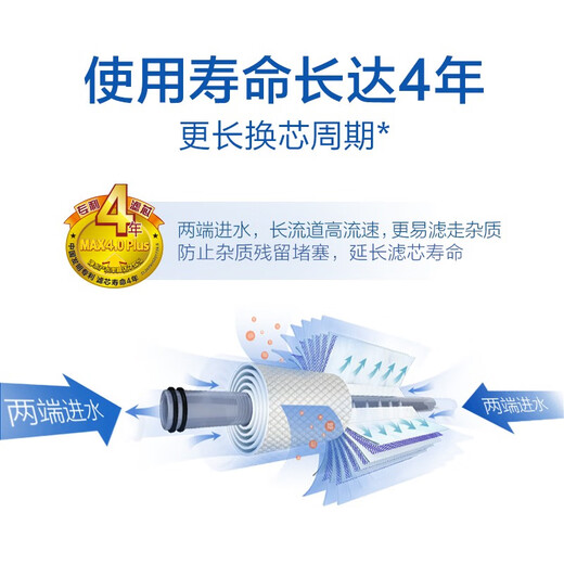 Smith (A.O.SMITH) reverse osmosis water purifier RO membrane filter element DIY self-replacement patented MAX4.0 reverse osmosis filter element RC series 700G suitable for R1800RC9