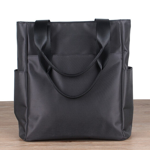 AIMUGE (AIMUGE) AIMUGE casual handbag, school bag, large capacity document bag, sports shoulder bag, men's and women's meeting information bag J818 gray black