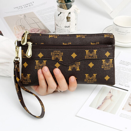 Changyin Nouvelle version coréenne Simple Femme's Clutch Casual Versatile Femme pour femmes Mobile Portefeuille Portefeuille Hand Grab Sac à main à la mode 521 Mètres blancs