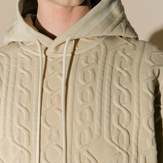 Sketch Neil Barrett co-branded Sketch men's autumn and winter new casual loose sweater hooded retro top 056 cold gray L