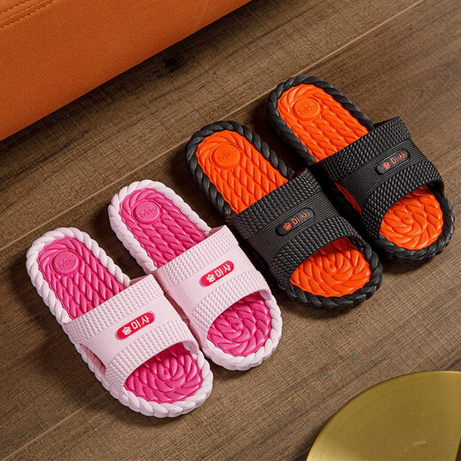 
Xu Yiren slippers for women, summer anti-slip indoor home fashion bathroom couple home massage outdoor sandals for women, dark blue (9859) 42 (42-43)