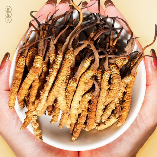 Lei Yunshang [Official] [Naru Qu, Tibet] Cordyceps gift box High-altitude dried Cordyceps gift gifts High-end wooden gift box-Give gifts 4A-level layout 15g