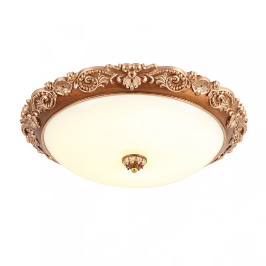 Lámpara de techo de estilo europeo XMSJ Lámpara de sala de estar moderna Balcón de pasillo de dormitorio retro Negro 24W 1049 Retro 30 cm de tres colores 24W