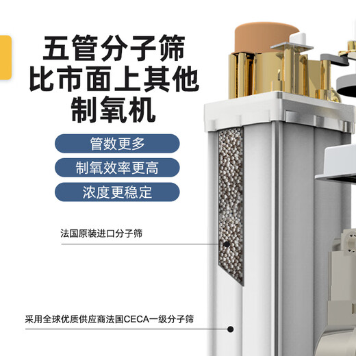 Xinnuo (xnuo)M5 Medical 2L oxygen generator Intelligent breathing 5L Dual-mode oxygen supply Household atomized oxygen machine for elderly and pregnant women with hypoxia and oxygen replenishment machine High concentration oxygen therapy instrument