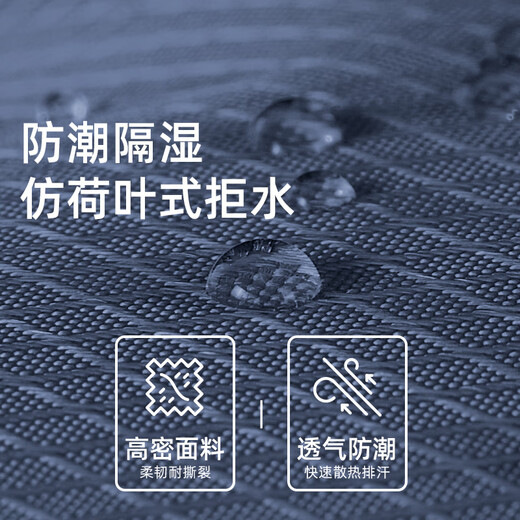 骆驼（CAMEL）轻便双肩背包骑行背包纯色折叠包户外运动休闲旅行登山包藏蓝