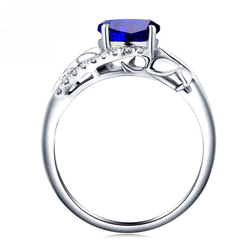 Haikai Ring Women's Royal Sapphire Ring Luxury Jewelry Valentine's Day Birthday Gift for Wife and Girlfriend Royal Sapphire Ring (1.33 carats)
