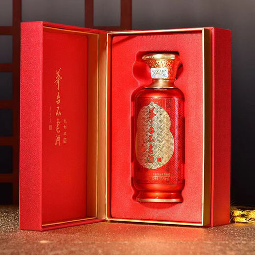 茅台不老酒 茅台 贵州茅台不老酒系列 53度配制酒 新老款随机发货送礼 53度 500mL 6瓶 茅台不老酒红福