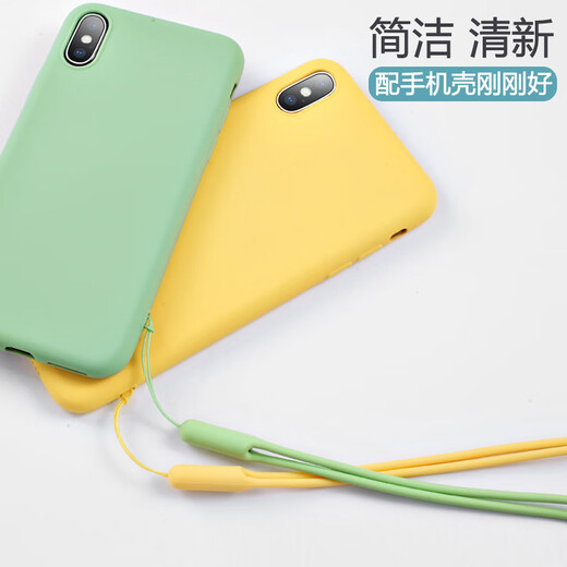 Dipur mobile phone lanyard short wrist anti-lost rope anti-fall sling wrist strap liquid silicone waterproof easy to clean mobile phone pendant black two pack