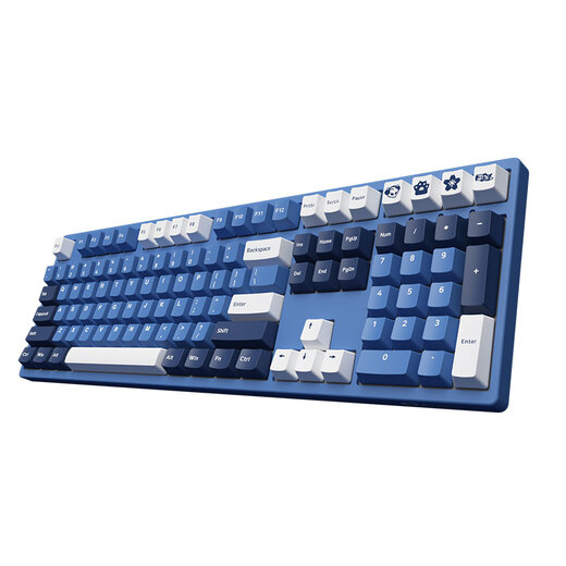 AKKO 3108DS Zhengke Ocean Star Wired Mechanical Keyboard E-sports Games PlayerUnknown's Full Size Office Laptop Desktop 3108DS Ocean Star-V2 Orange Axis
