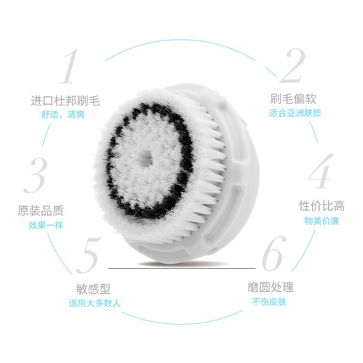 Geeignet für die Internet-Promi-Gesichtswaschbürste Mia2/Fit/Aria4/Smart, Gesichtsreinigungsinstrument, Ersatz-Gesichtswaschbürstenkopf, 1 Bleaching-Bürstenkopf