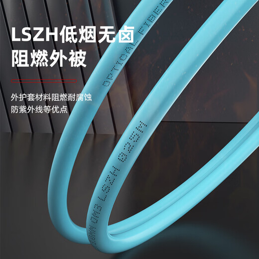 诺可信（Nokoxin）电信级万兆多模双芯光纤跳线LC-LC OM3/OM4低烟无卤多模双纤尾纤 阻燃LSZH抗弯曲跳纤光纤线 LC-LC万兆多模双芯（OM3） 15米