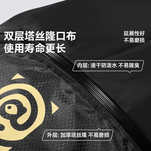 LIANQIU Fish Protector Fisherman Bag Black Pit Competition Fish Net Pocket Fishing Net Glued Thickened Quick-drying Small Fish Protector Net Fishing Gear Accessories 2m 35cm Black Gold Round Fish Protector