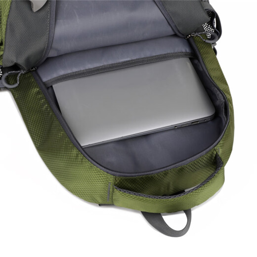 Tono Moritu Bolsa de montañismo al aire libre Gran capacidad Bolsa de viaje ligero Leisure Sports Senderismo Mochila multifuncional Green Militar