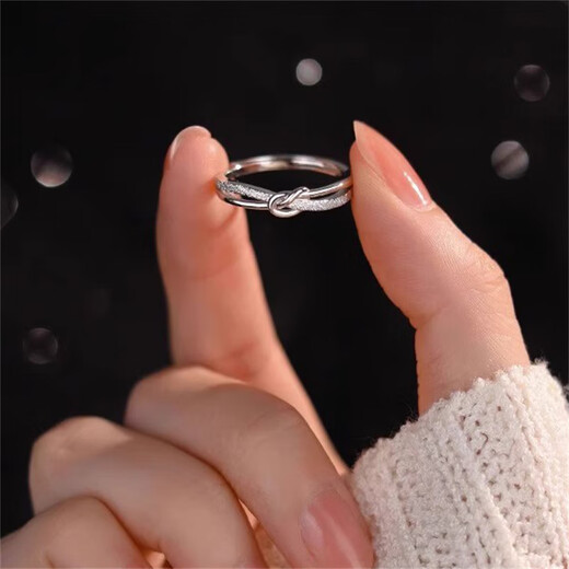 FEILACK Diamond Ring Women's Ring Opening Adjustable Proposal Wedding Ring Anniversary Gift for Girlfriend Birthday Stars - Adjustable Size