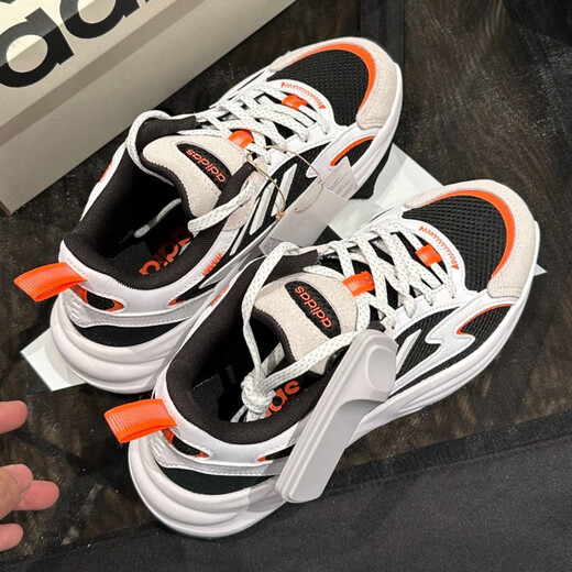 阿迪达斯 （adidas）男鞋女鞋2025新款夏季运动鞋OZWAVE 2.0 波波鞋缓震跑步鞋休闲 JH7371灰白橙 36